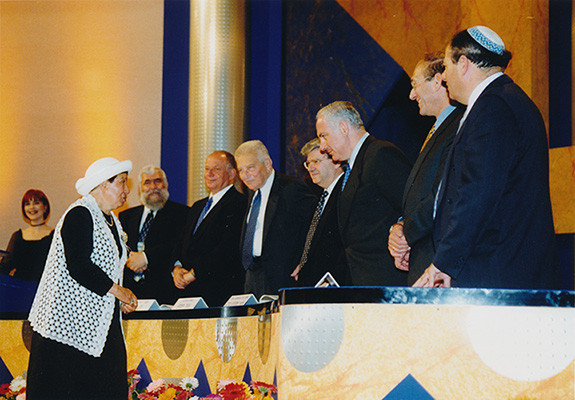 הרבנית ברכה קאפח בטקס הענקת פרסי ישראל לשנת תשנט