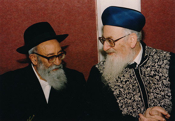 הרב מרדכי אליהו והרב יוסף קאפח