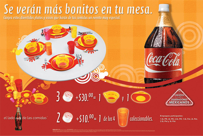 Vajilla Coca Cola / La Jabonera