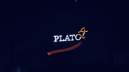 Lasershow ter eren van het 25 jarig jubilieum van Plato
