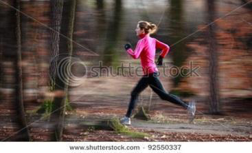 This running photo has a natural look and feel.