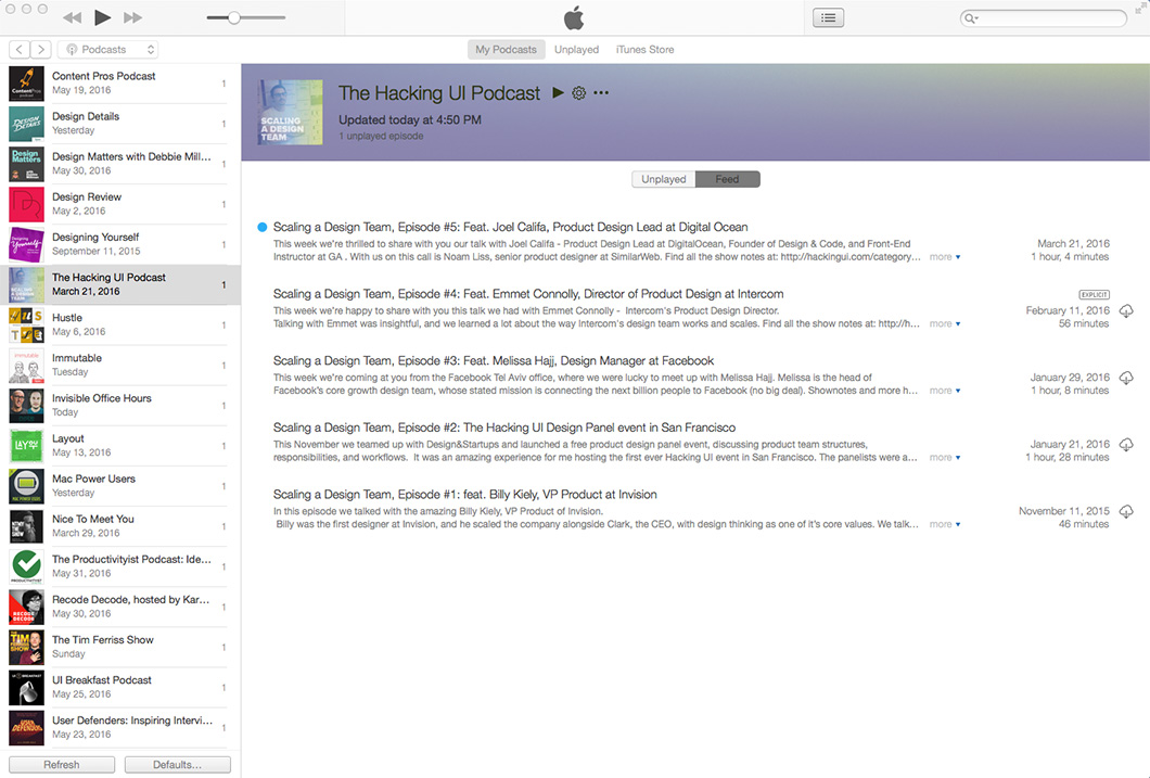 Itunes podcasts