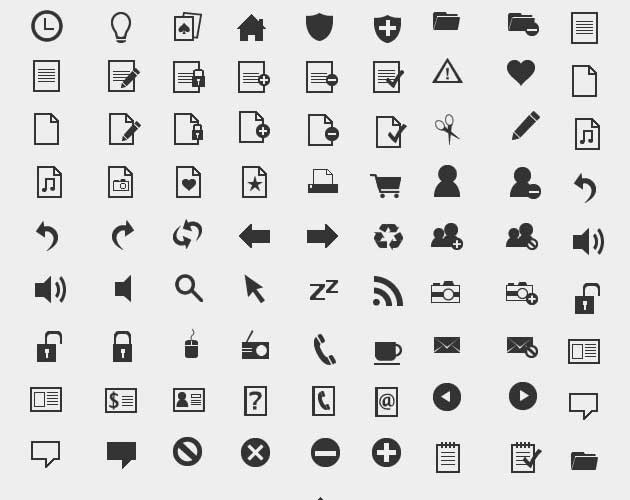 Monochrome Icon Set