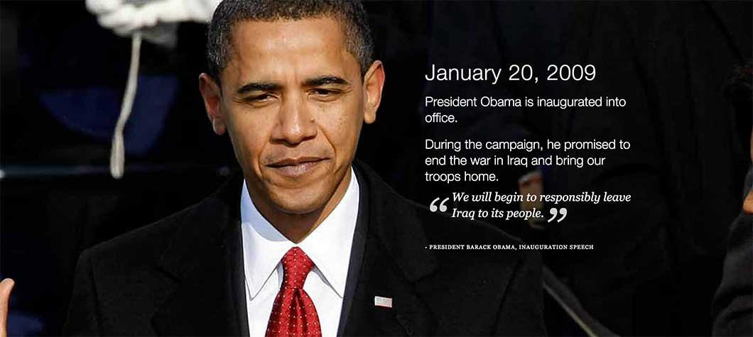 White House Iraq Timeline.