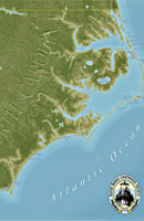 North Carolina Lighthouse map